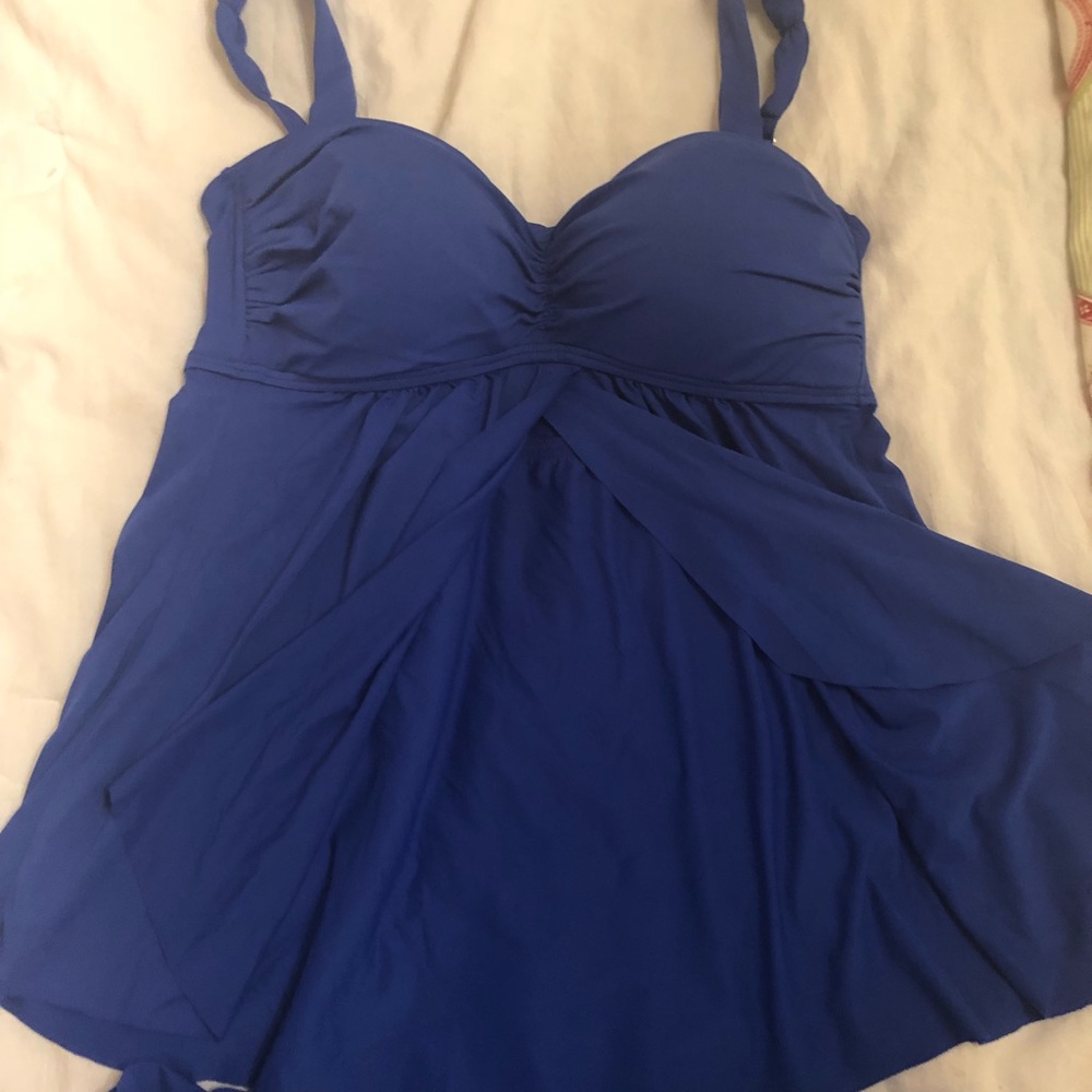 Liz Claiborne royal blue swimsuit